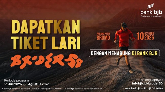 bank bjb Ready to Distribute BRODER50 2026 Tickets, Check the Requirements!