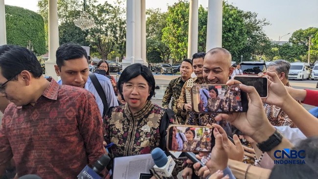 Acting BI Governor Destry Visits Palace, Affirms Rupiah as Priority