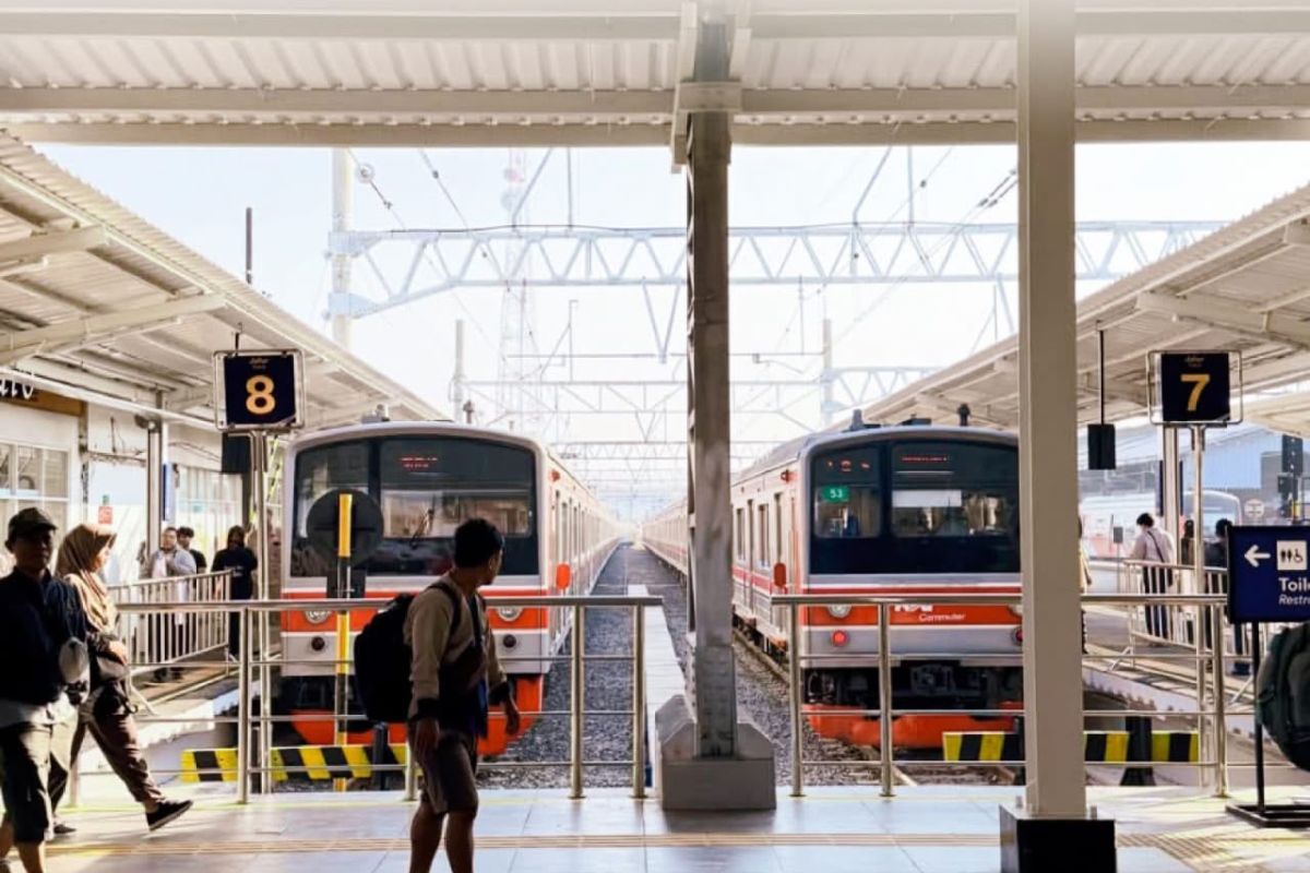 Bogor Station Platforms 6, 7, and 8 Now Serve 12-Car Trains, KAI Continues Development