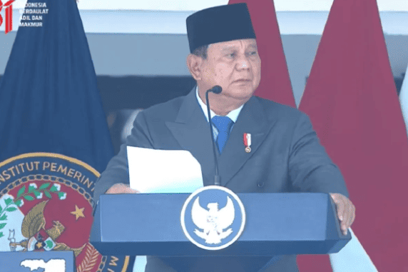 Prabowo Reminds Young Civil Servants Their Path of Service Is Fraught with Challenges