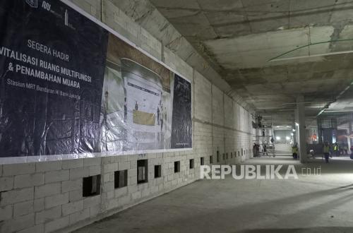 Progress on Bundaran HI Underpass Connecting to MRT Station