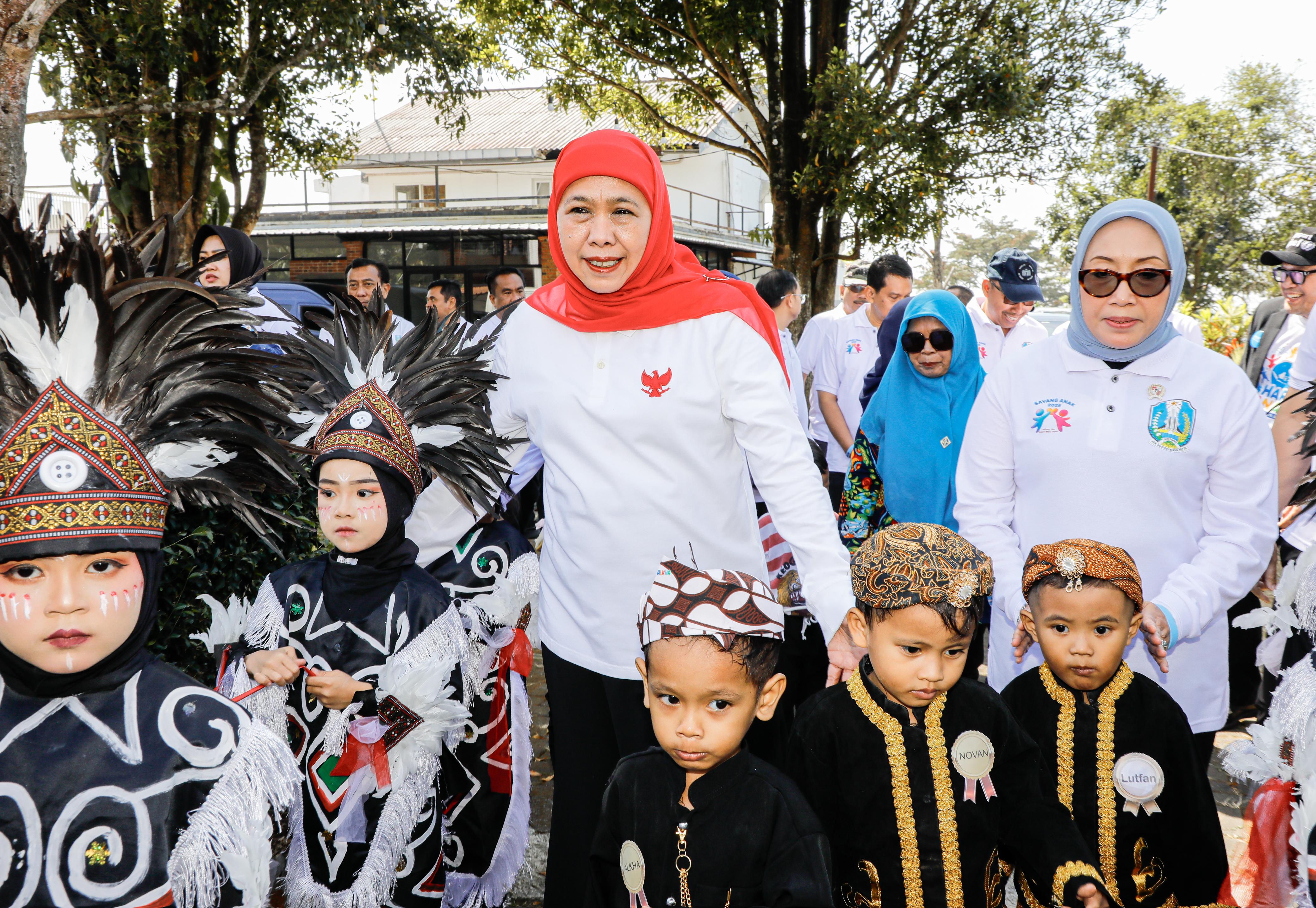 East Java Governor and PPPA Minister Launch 'Perisai Anak' Digital Child Protection Movement