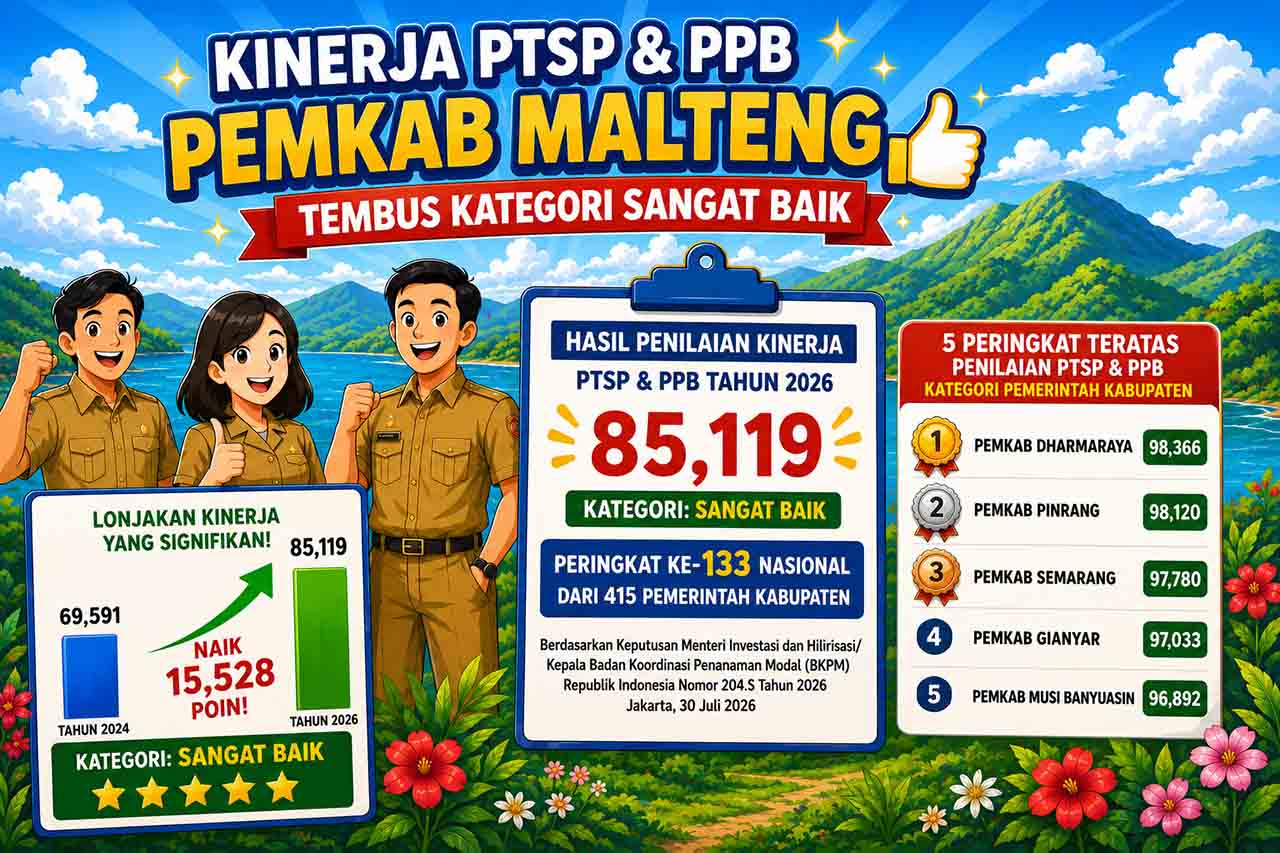 Central Maluku Regency's PTSP & PPB Performance Reaches 'Very Good' Category
