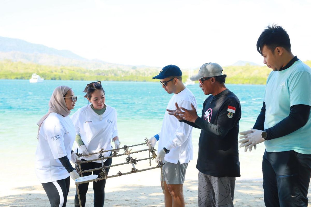 PIS restores 100 coral reef fragments in West Bali waters