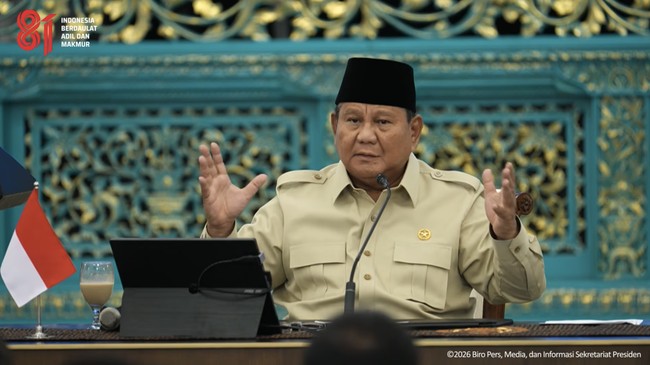 Prabowo: Geopolitical Situation is Highly Volatile, War is Breaking Out Everywhere