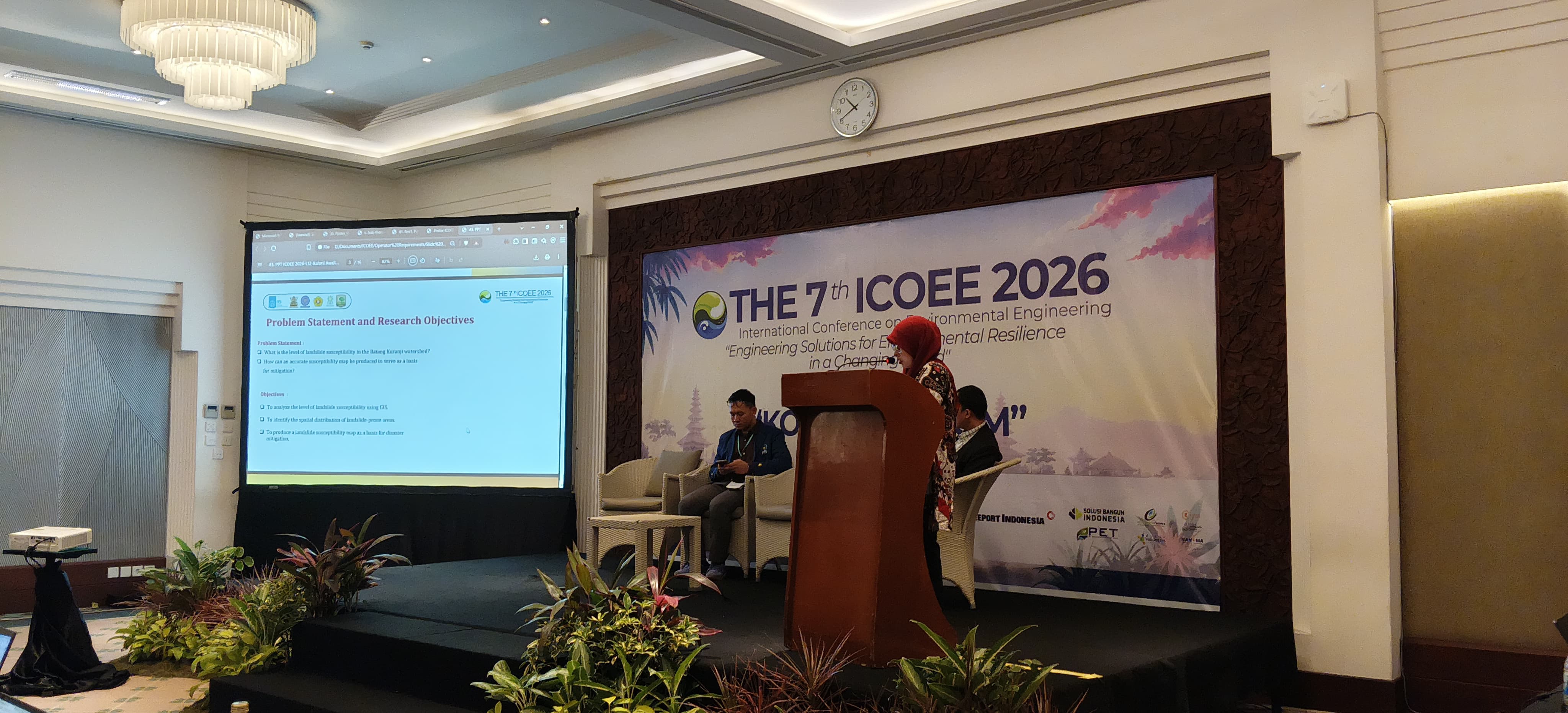Andalas University Lecturers Present Landslide Mitigation Research at International Conference on Environmental Engineering 2026