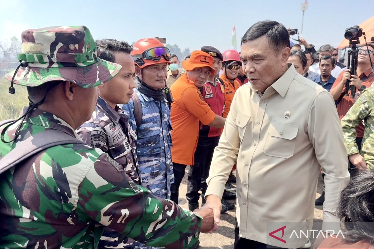 Coordinating Minister for Political and Security Affairs emphasises land-based task forces as key to controlling forest fires