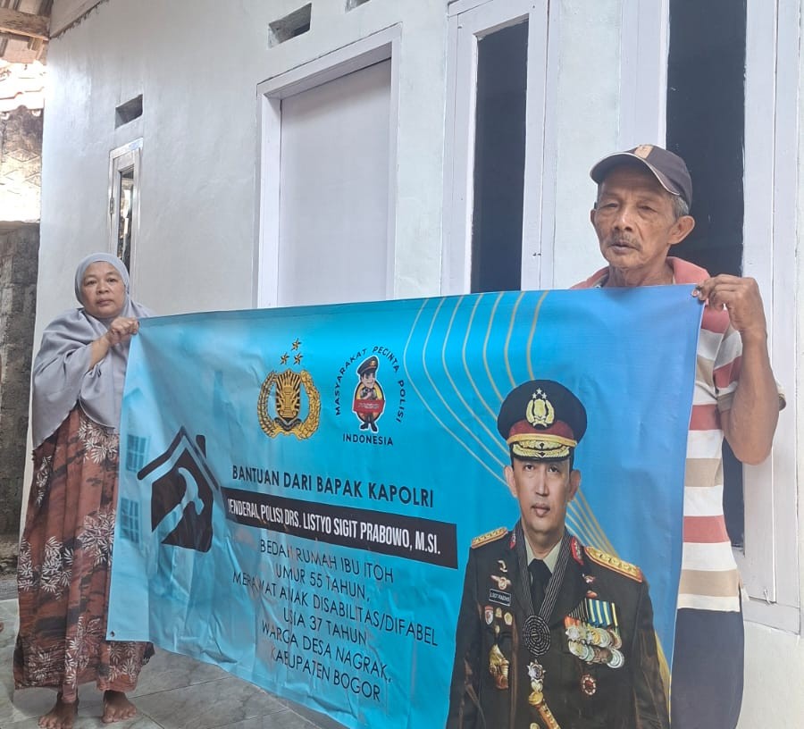 Bogor Resident Receives Decent Housing Through National Police Chief's House Renovation Programme
