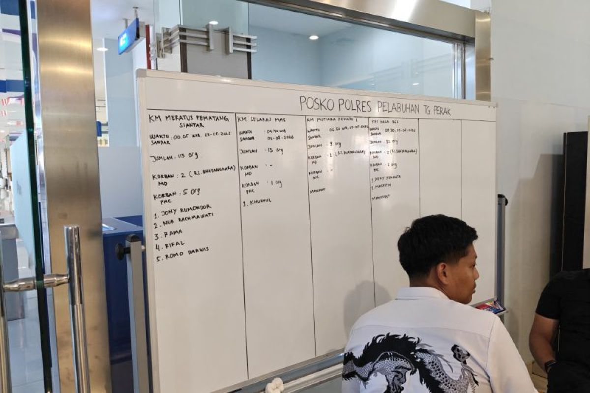 Pelindo Prepares Integrated Post for KMP Mutiara Sentosa II Fire Victims