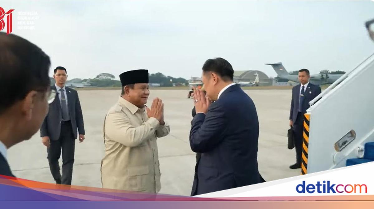 President Prabowo Bids Farewell to Thai PM at Halim, Exchanging Handshakes and Salutes
