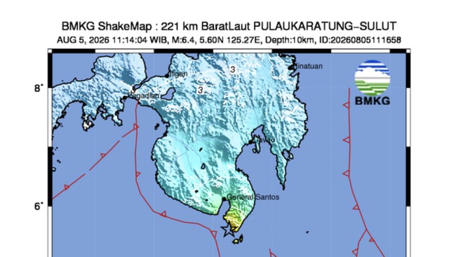 Shallow M6.4 Earthquake Jolts North Sulawesi