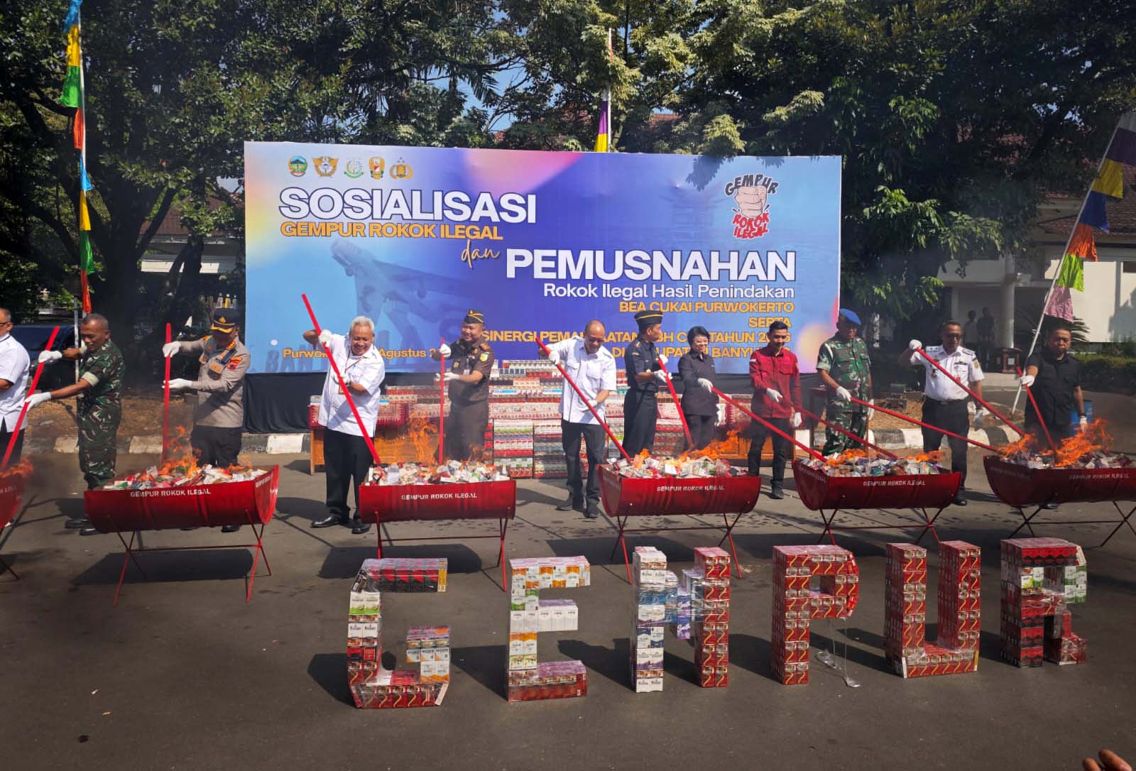 3 Million Illegal Cigarettes Destroyed, State Losses Reach Rp4 Billion