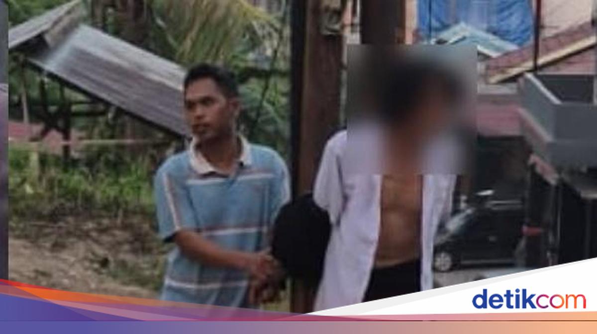 Man Tied to Electricity Pole in Samarinda After Eloping with Married Woman
