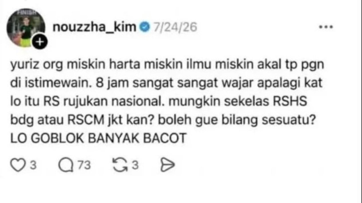 Aftermath of Insulting Yurizal as 'Poor', RSUD dr. Soekardjo Employee Sanctioned