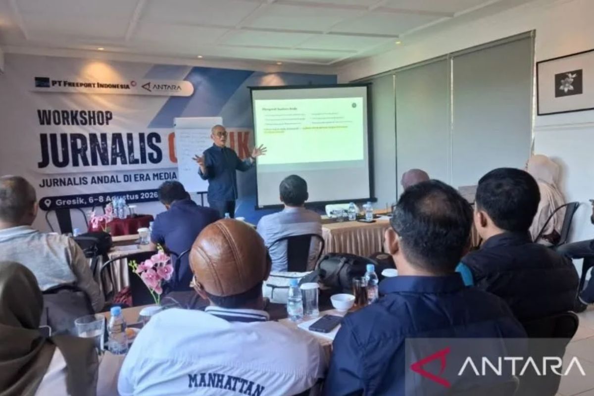 Freeport and ANTARA Hold Workshop to Strengthen Gresik Journalists' Capacity