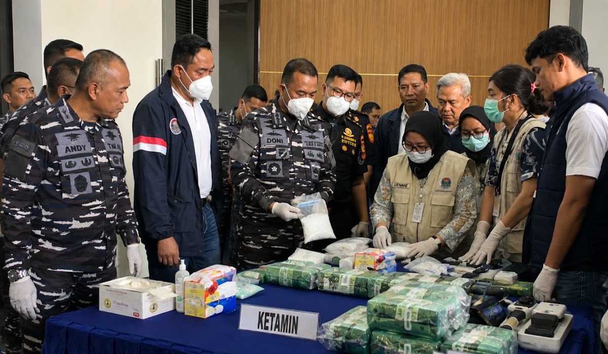 BNN Uncovers 1.2 Tonnes of Ketamine Worth IDR 2.1 Trillion on MV King Sun