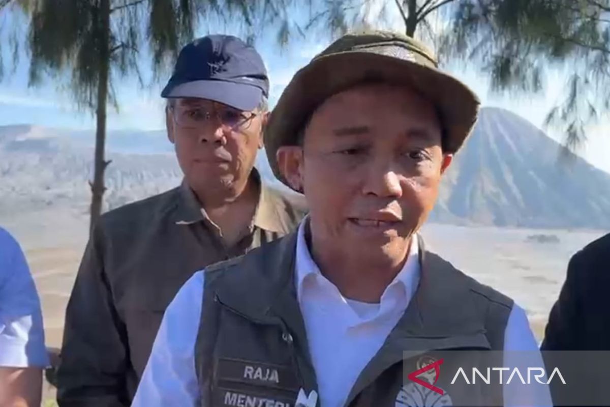 Forestry Minister says water bombing intensified to extinguish fire on Mount Bromo slopes