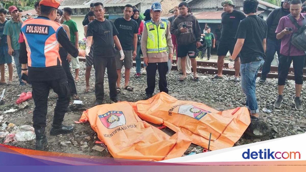 Two Killed as Motorcycle Hit by Train at Unguarded Crossing in Serdang Bedagai