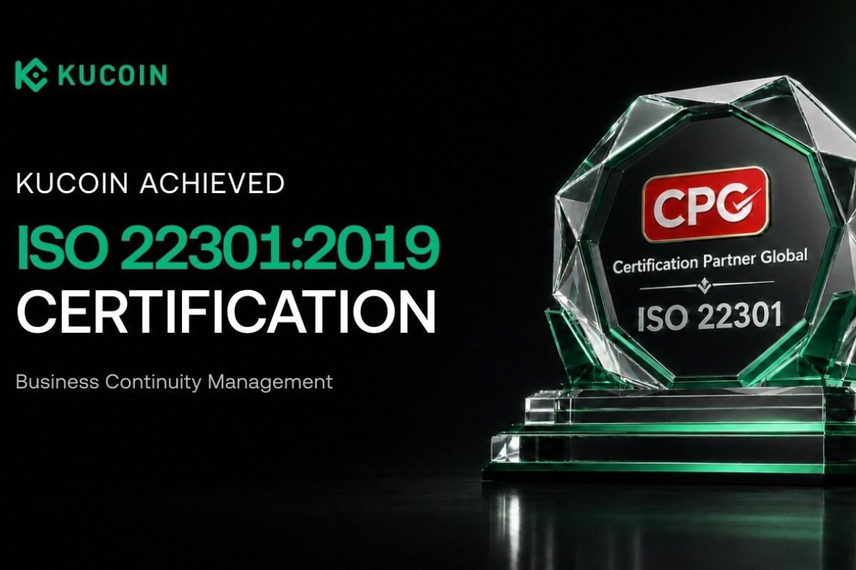 KuCoin Secures ISO 22301:2019 Certification, Strengthening Operational Resilience