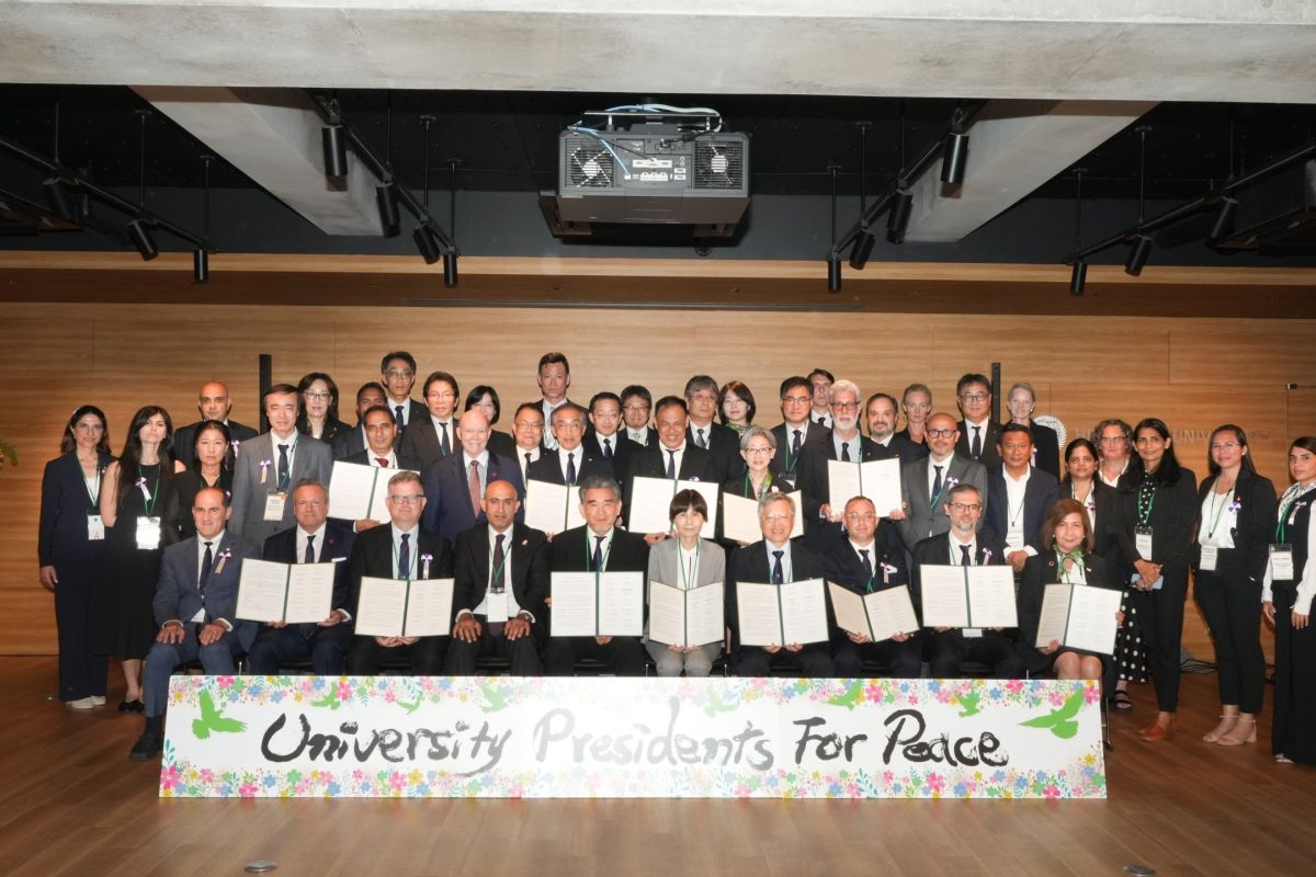 Unhas represents Indonesia at Peace Conference in Hiroshima