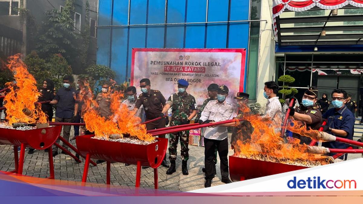 Bogor Customs Destroys 10.2 Million Illegal Cigarettes and Textiles Worth Rp 15 Billion