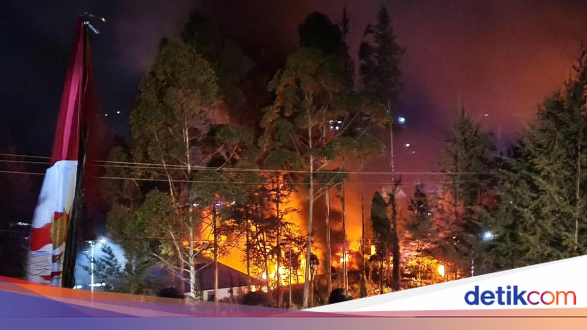 Total of 11 Puncak Regency Government Offices in Central Papua Burned by Mob, 3 Vandalised