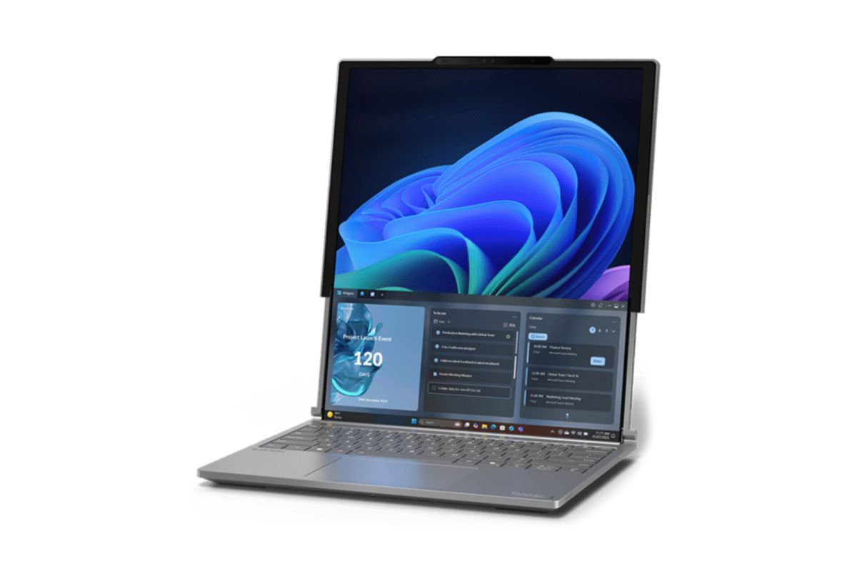 Lenovo Developing Laptop with Horizontally Expandable Rollable Screen