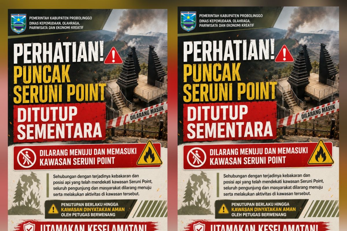 Probolinggo Regency Closes Seruni Point Due to Bromo Forest Fire