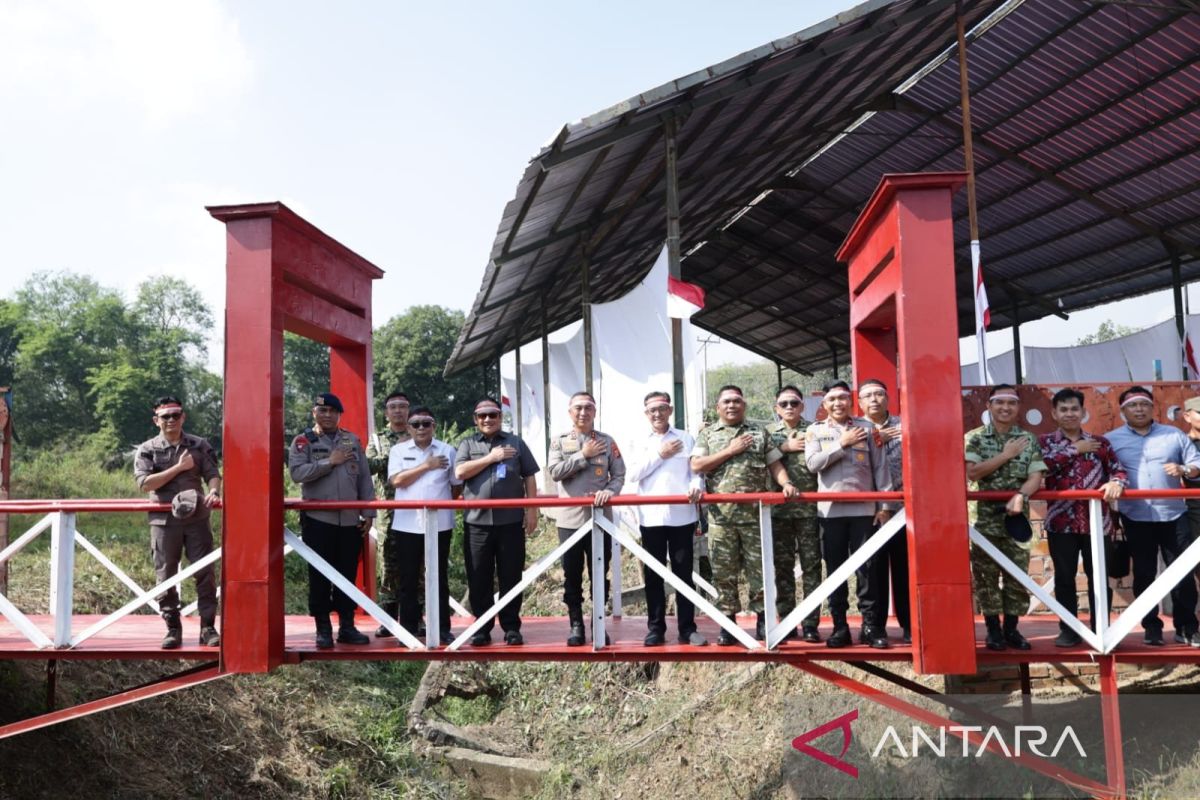 South Sumatra Police Build 81 'Red and White Precision' Bridges