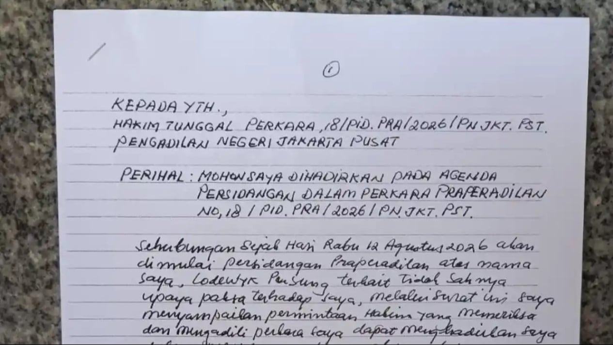 MBG Corruption Suspect Lodewyk Pusung Requests Return of Notebooks and iPhone 17 Pro Max