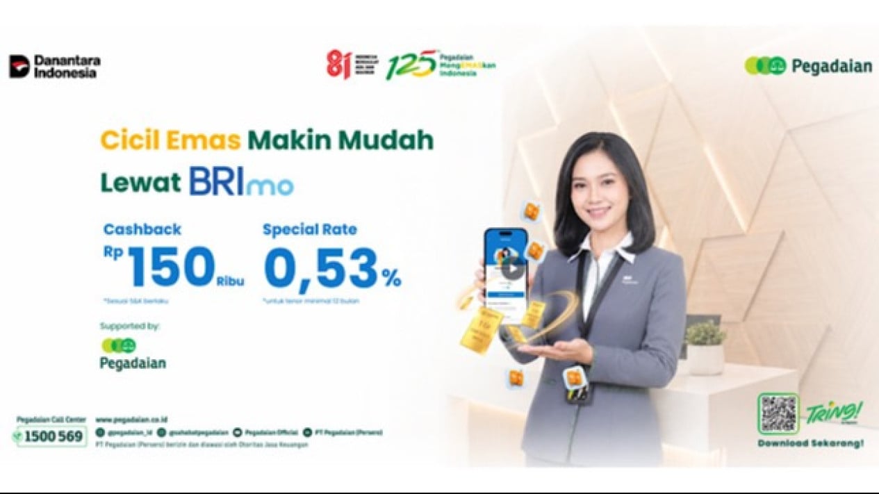 More Practical! Now You Can Pay for Gold in Instalments Directly via the BRImo App