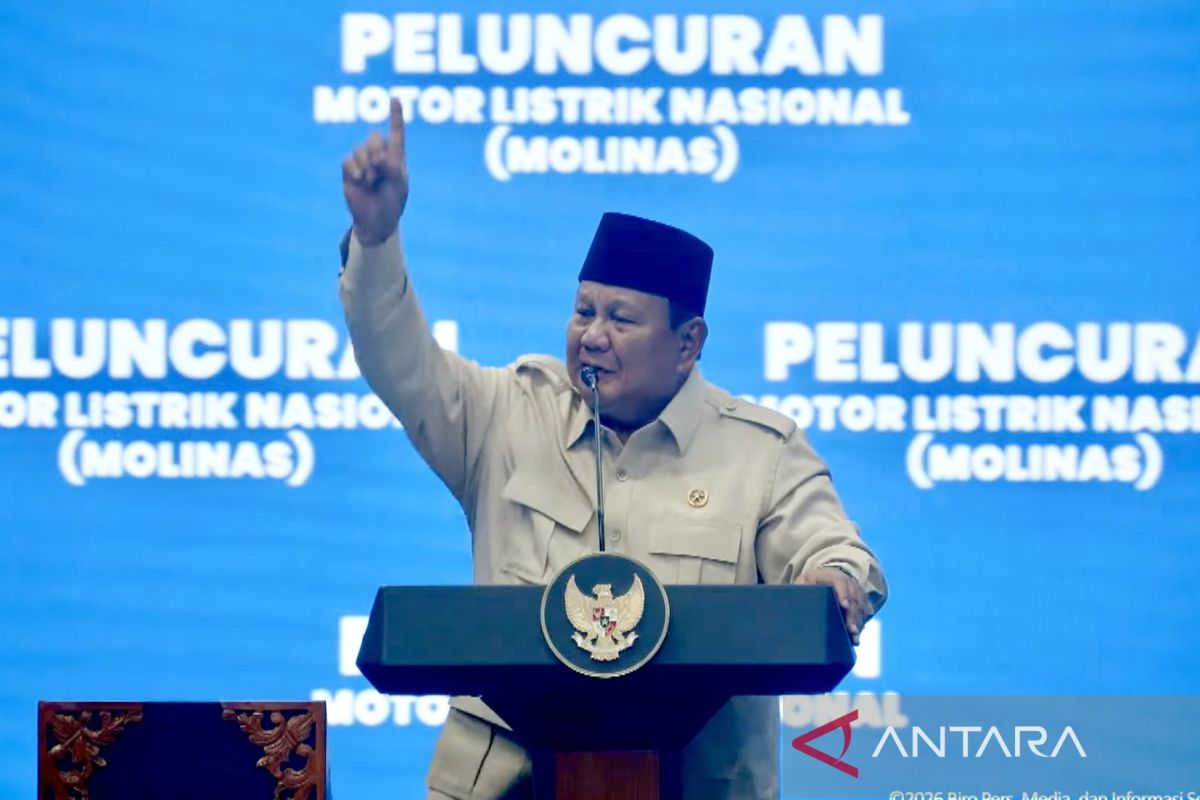 Prabowo sets 2 million target for national e-motorcycle production