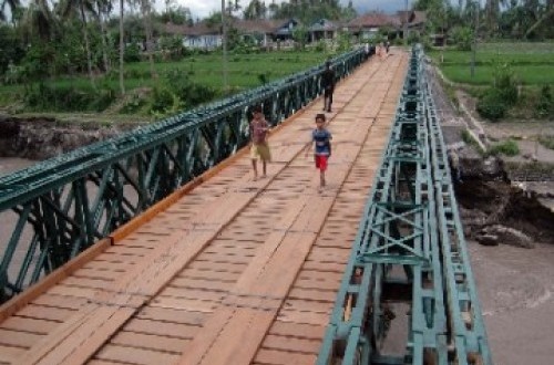 Construction of 110 Precision Red and White Bridges Opens Access in Riau Region