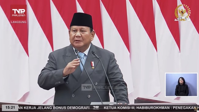 Prabowo to Address Eight Key Issues in State Address and Budget Speech