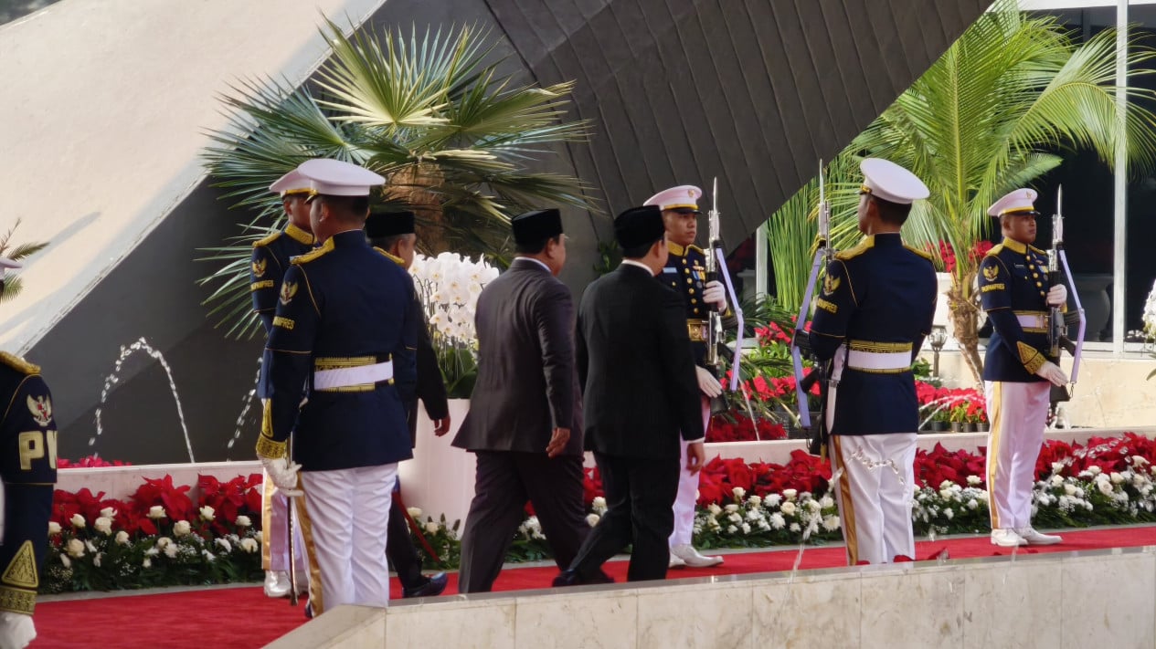 President Prabowo Arrives at DPR/MPR Building for Annual Session