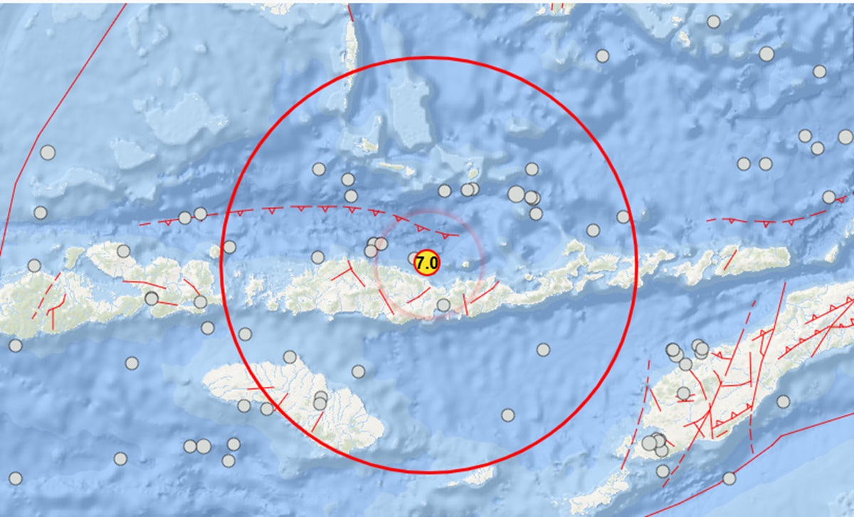 M7.0 Earthquake Shakes NTT, BMKG Issues Tsunami Warning