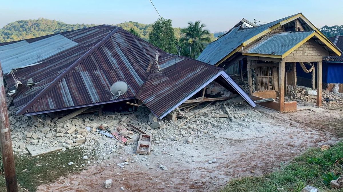 Panic During NTT Earthquake: Electricity Poles Toppled, House Floors Split