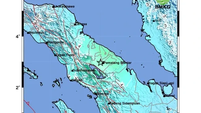 BMKG Explains Cause and Type of M6.4 Earthquake That Shook Simalungun