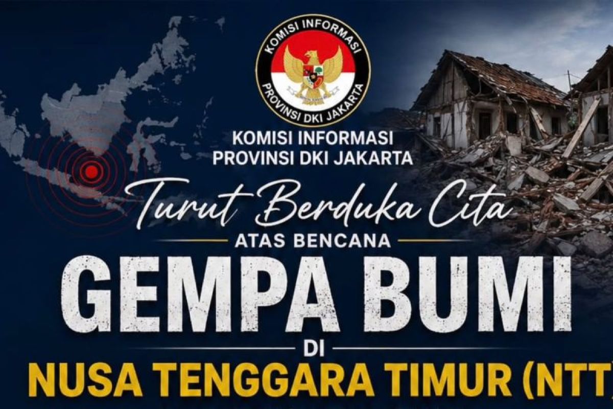 Jakarta Information Commission expresses condolences over NTT earthquake