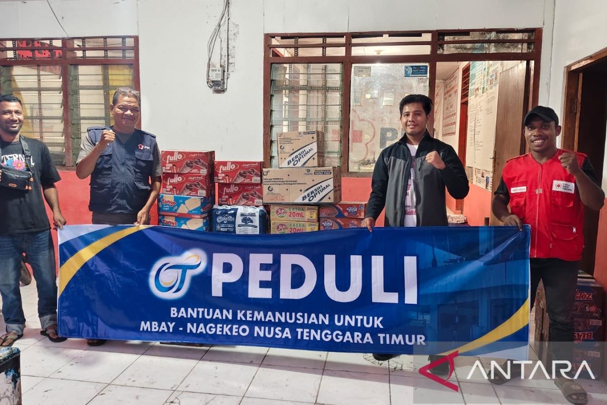 OT Peduli humanitarian arm distributes logistics aid for NTT earthquake victims
