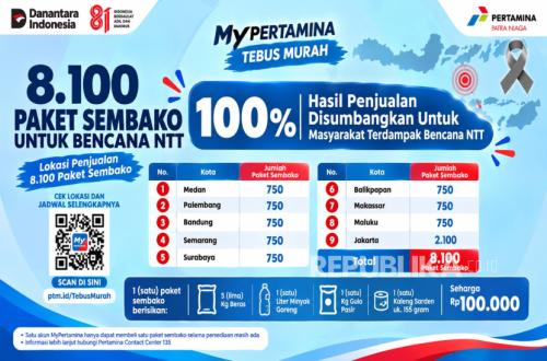 Pertamina Patra Niaga Holds Cheap Grocery Package Redemption for NTT Disaster Relief