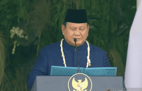 President Prabowo Reads the Proclamation of Independence Text