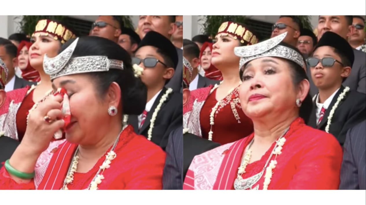 Emotional Moment as Titiek Soeharto Holds Back Tears After 'Tanah Airku' Sung at Indonesia's 81st Independence Day