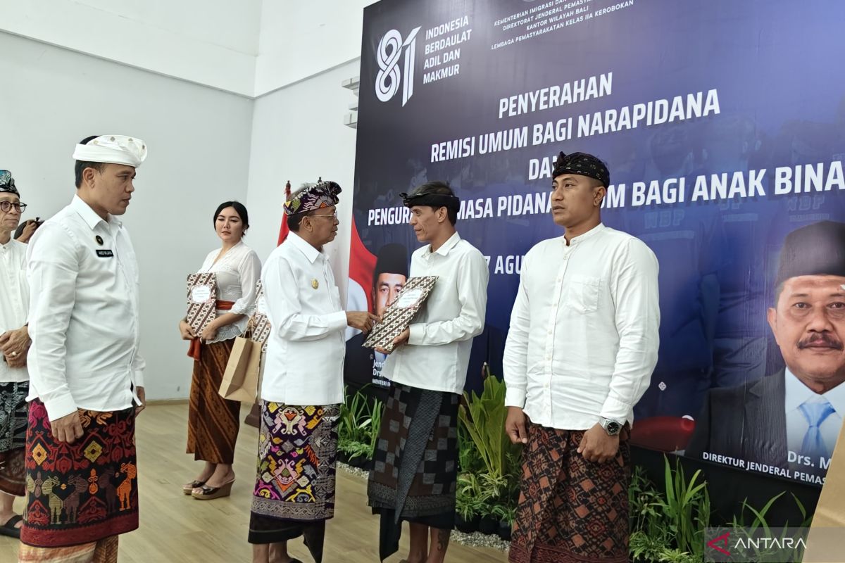 64 Foreign Nationals in Bali Receive Remission, Four Released Immediately