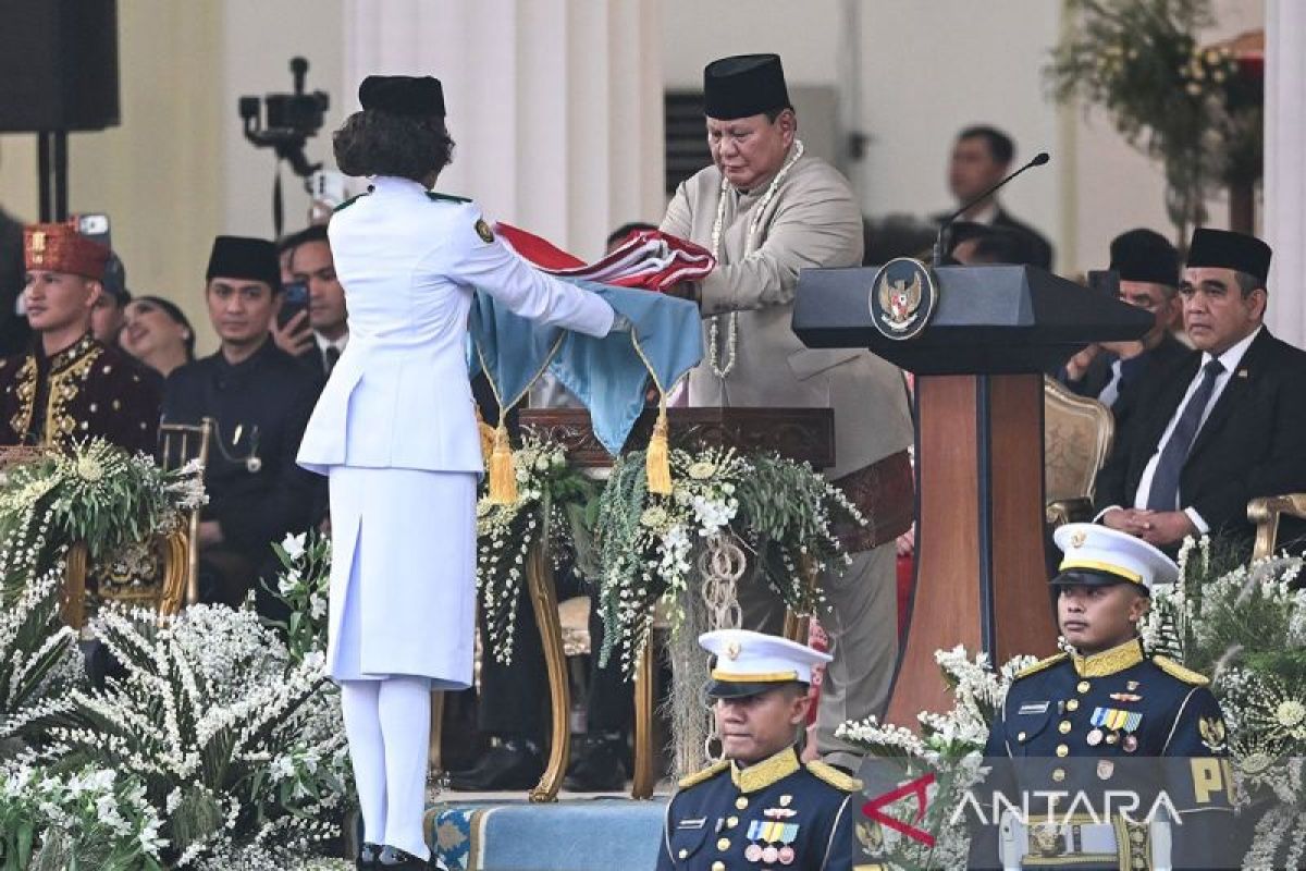 Prabowo praises orderly flag-lowering ceremony for Indonesia's 81st Independence Day