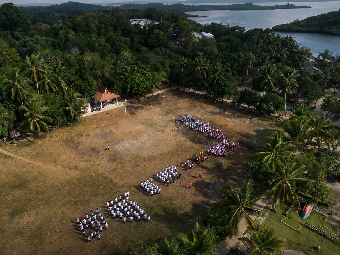 Clean Energy Brings Independence Day Celebration to Sembur Island Residents