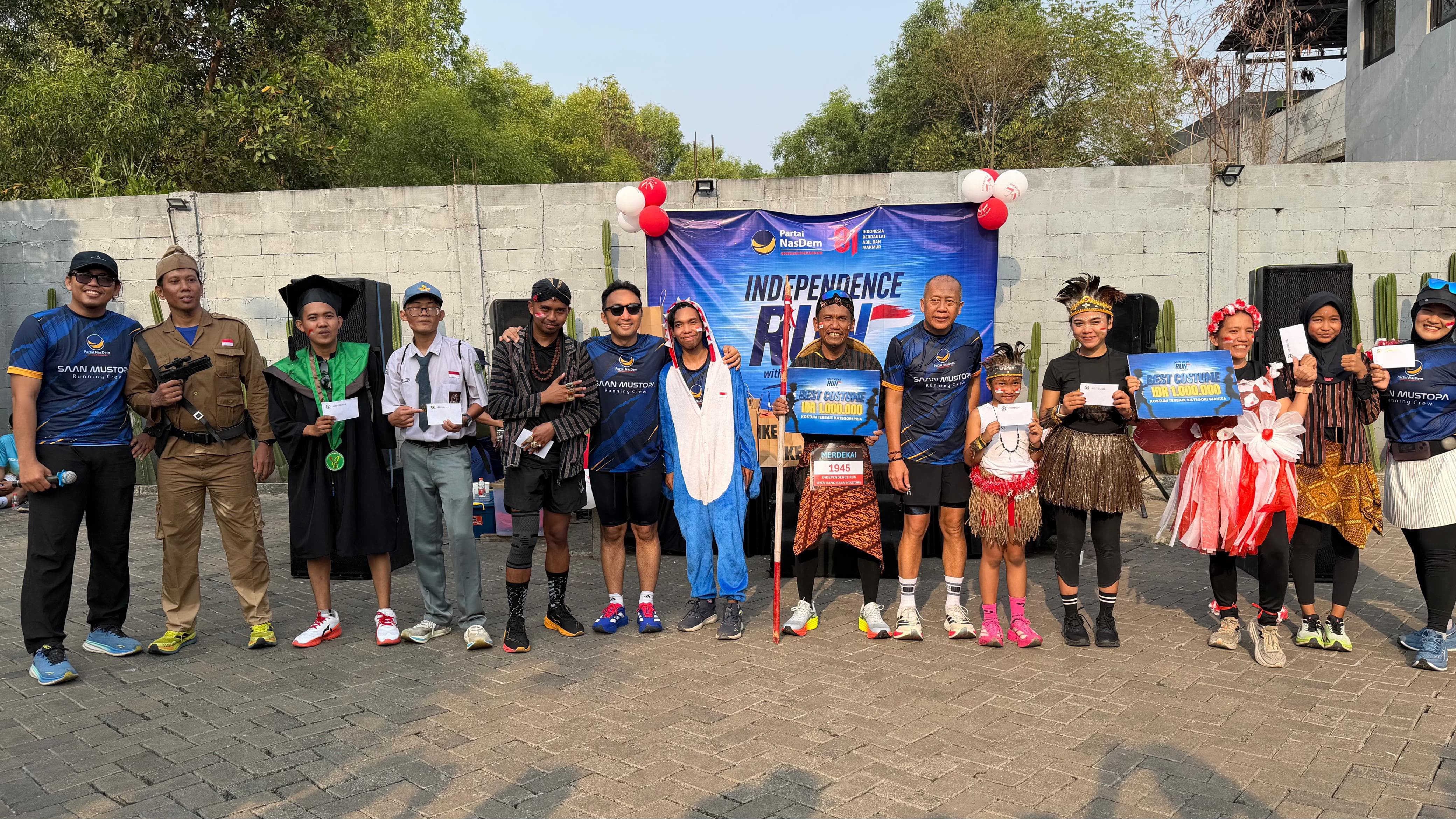 Saan Mustopa Opens Independence Run 10K and Gowes Kemerdekaan in Karawang