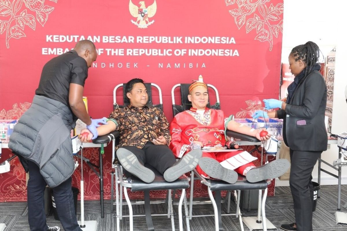 On Indonesia's 81st Independence Day, KBRI Windhoek holds blood donation drive with NamBTS