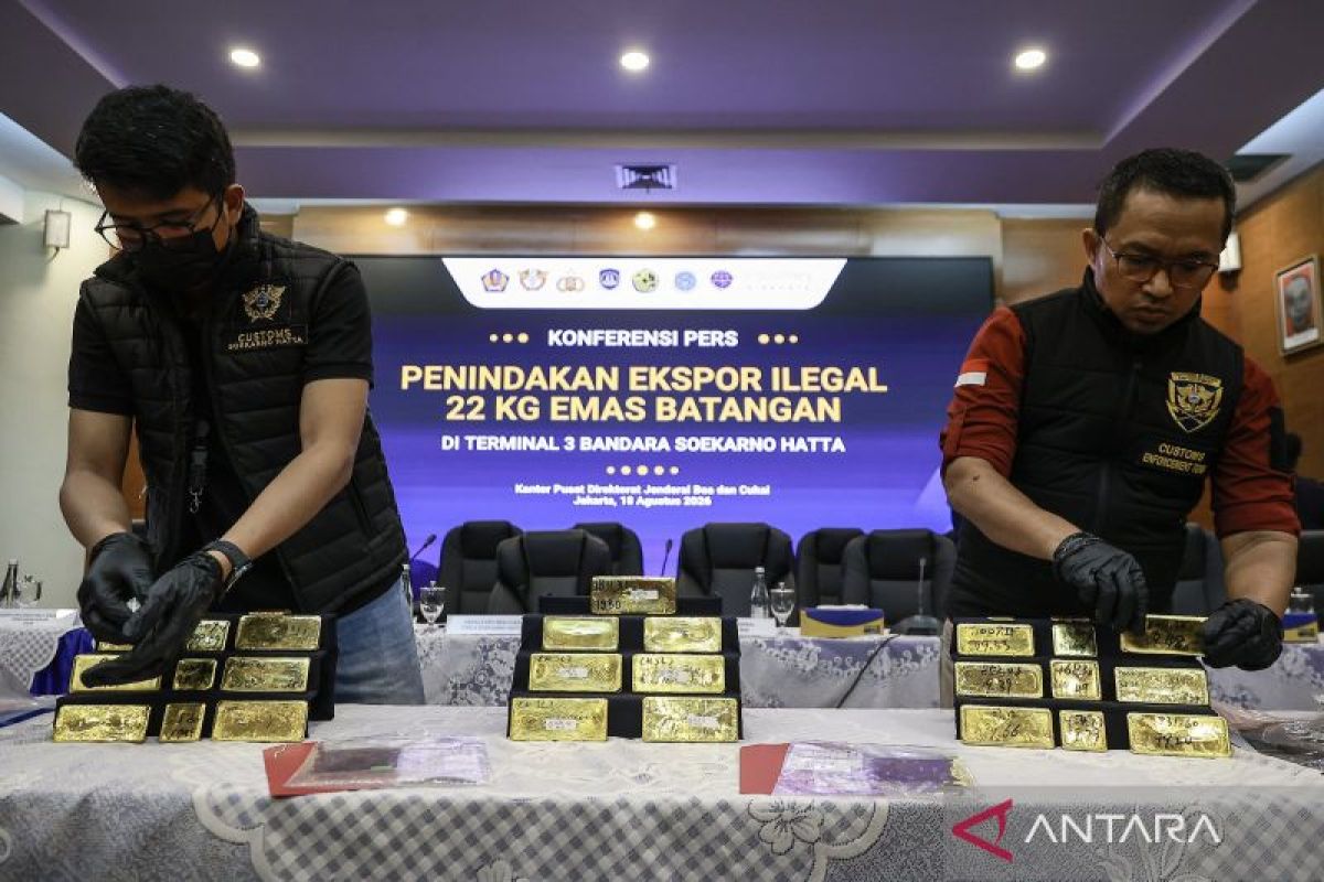 Customs foils 32 illegal gold export cases worth Rp846 billion