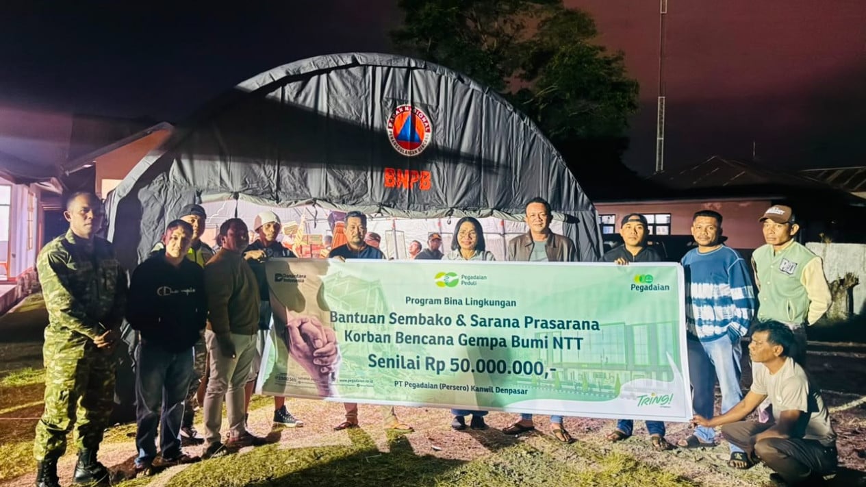Pegadaian Distributes Emergency Aid to East Nusa Tenggara Earthquake Victims Through Pegadaian Peduli Programme